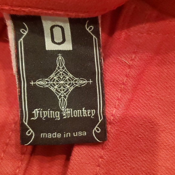 Red Flying Monkey Jeans, sz 0 - Picture 3 of 3